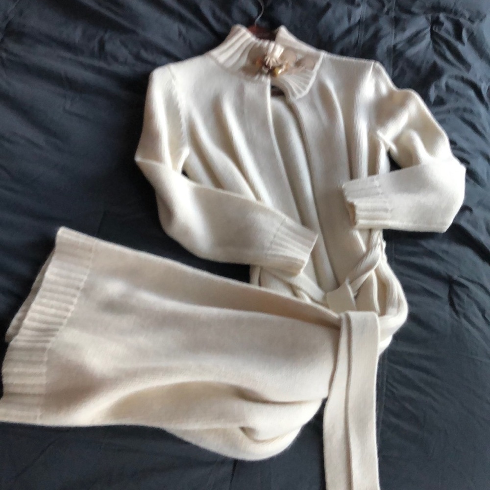 NWT Polo Ralph Lauren full length sweater w belt